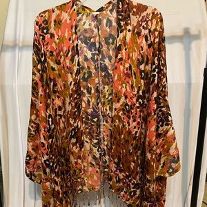 cheetah print kimono